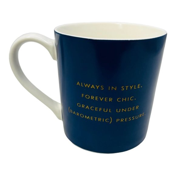 Kate Spade "Things We Love" Classic Blue & White Coffee Mug Collab with Lenox - Picture 6 of 9